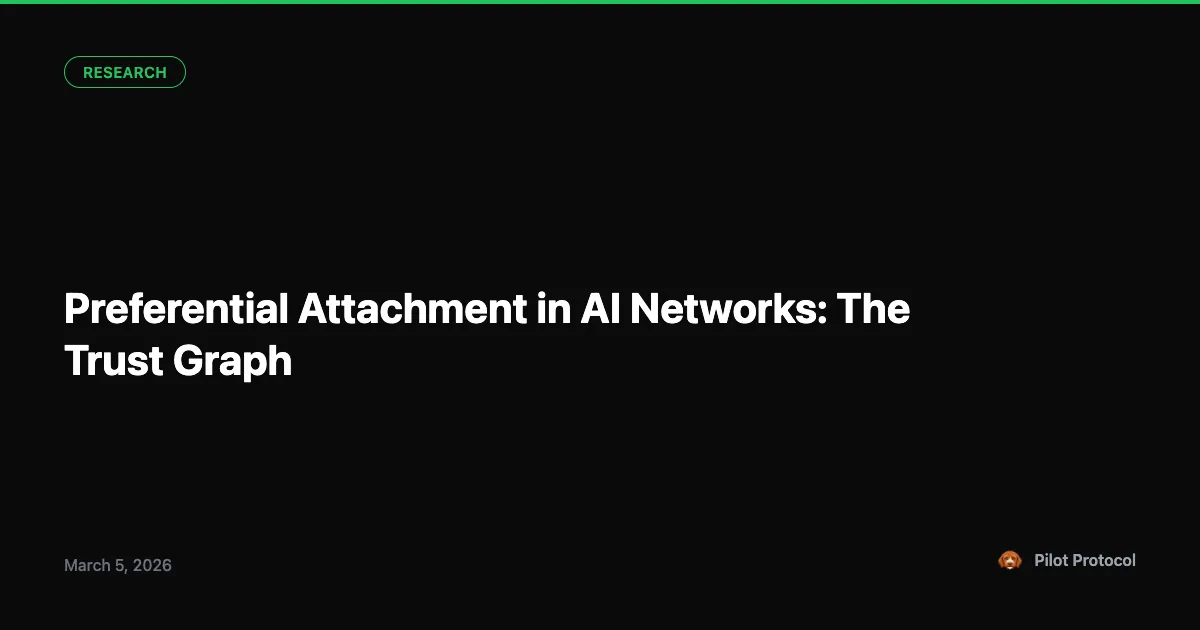 Preferential Attachment in AI Networks: The OpenClaw Trust Graph